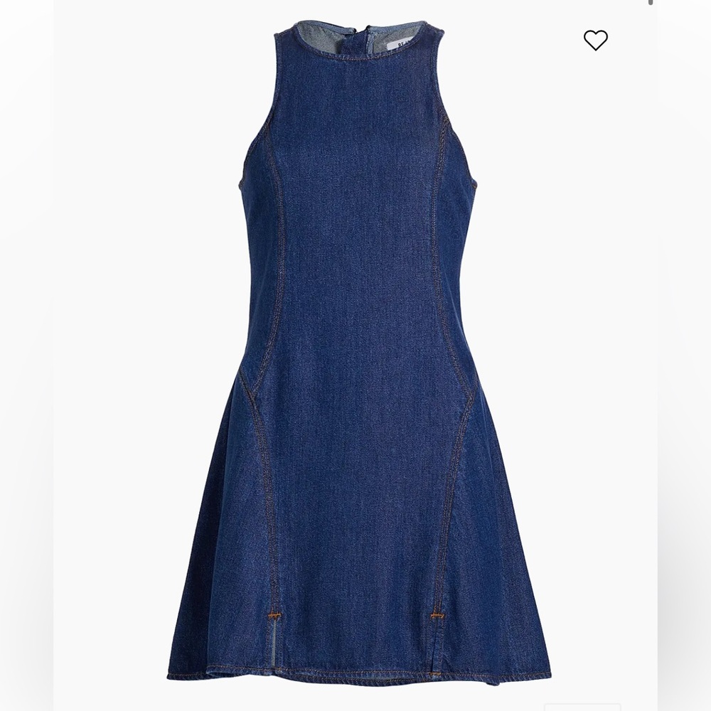 Re/done Denim Split-Front Racerback Mini Dress - Picture 6 of 10